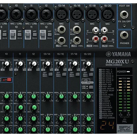 Yamaha MG20XU - Consola Analógica de 20 Canales con USB y Efectos Integrados - Imagen 4