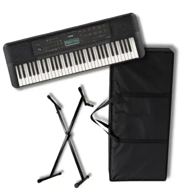 Teclado Musical Yamaha PSR-E283 con Funda y Base