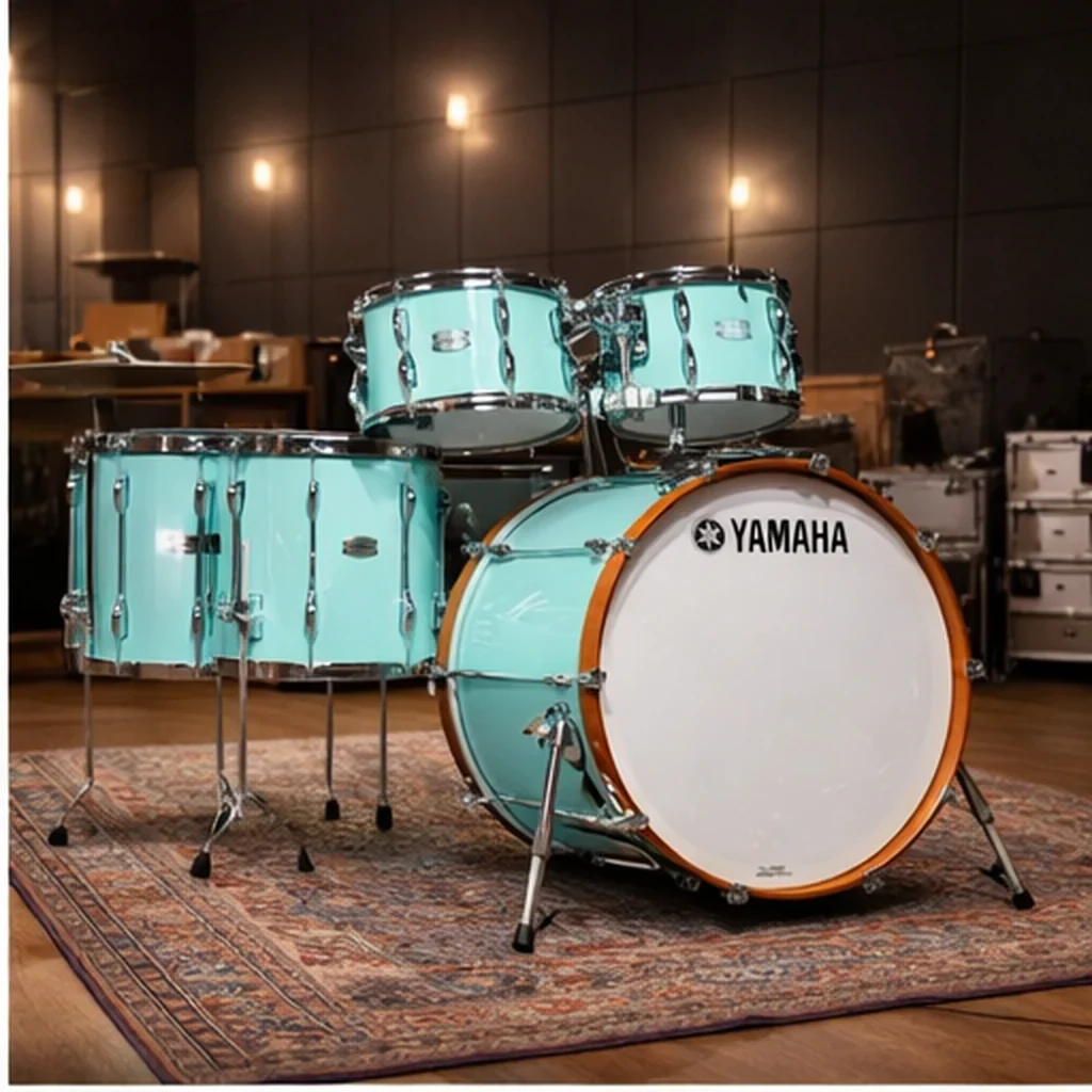 Batería Yamaha Recording Custom 6 Piezas Surf Green - Imagen 2