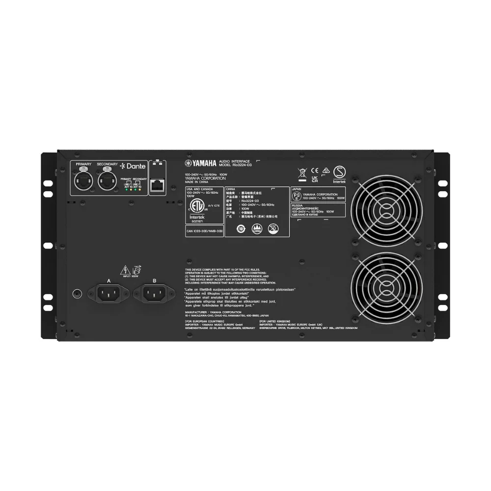 Yamaha RIO3224-D3 Rack de Expansión 32 In 24 Out - Imagen 3