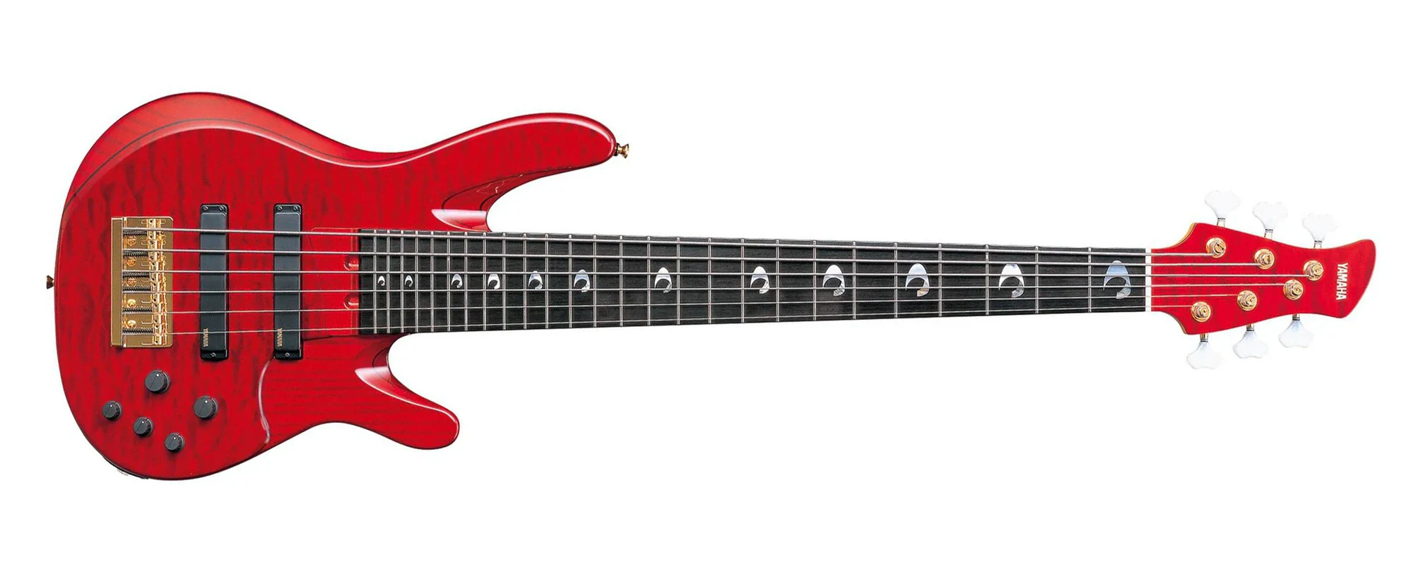 Bajo eléctrico Yamaha TRBJP2 John Patitucci 6 cuerdas color rojo oscuro