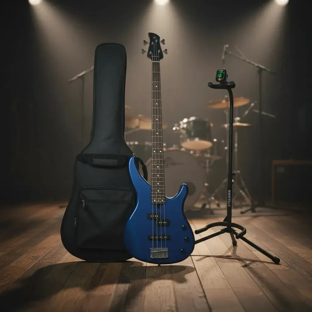 Bajo Eléctrico Yamaha TRBX174DBM Paquete Completo con Funda, Base, Cable y Afinador - Imagen 2
