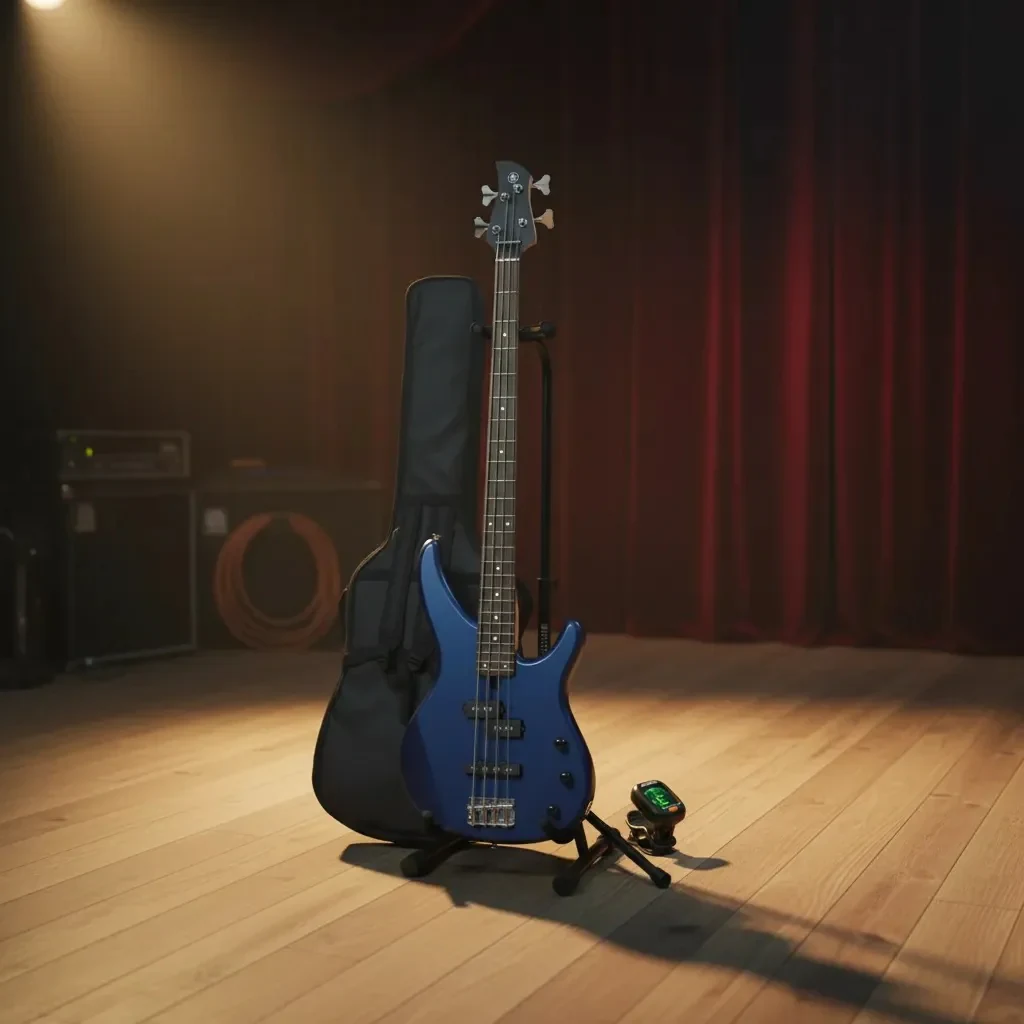 Bajo Eléctrico Yamaha TRBX174DBM Paquete Completo con Funda, Base, Cable y Afinador - Imagen 4