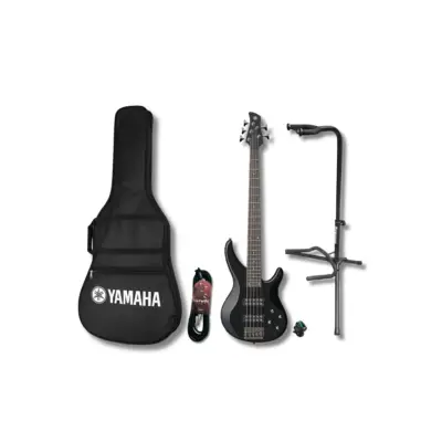Yamaha TRBX305 Bajo Eléctrico de 5 Cuerdas con Funda, Base, Cable y Afinador