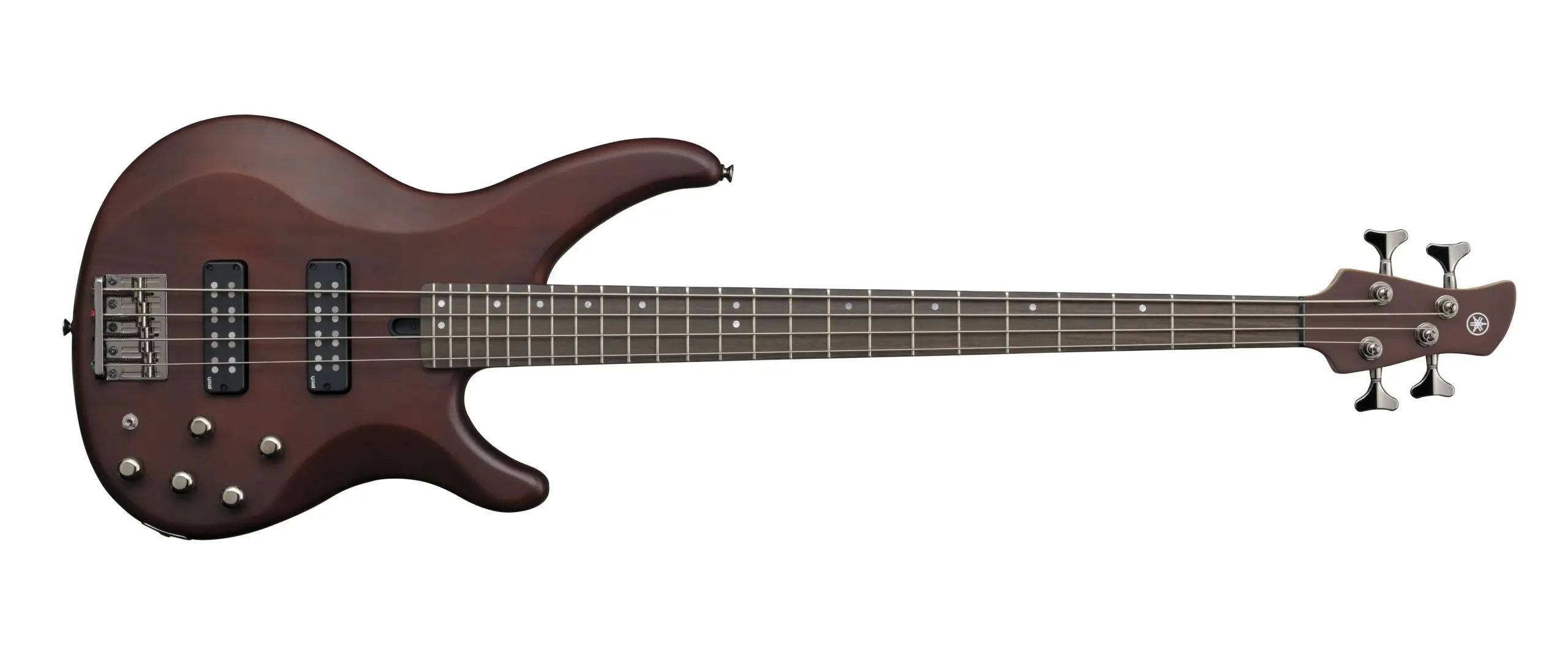 Bajo eléctrico activo Yamaha TRBX504 en acabado marrón translúcido