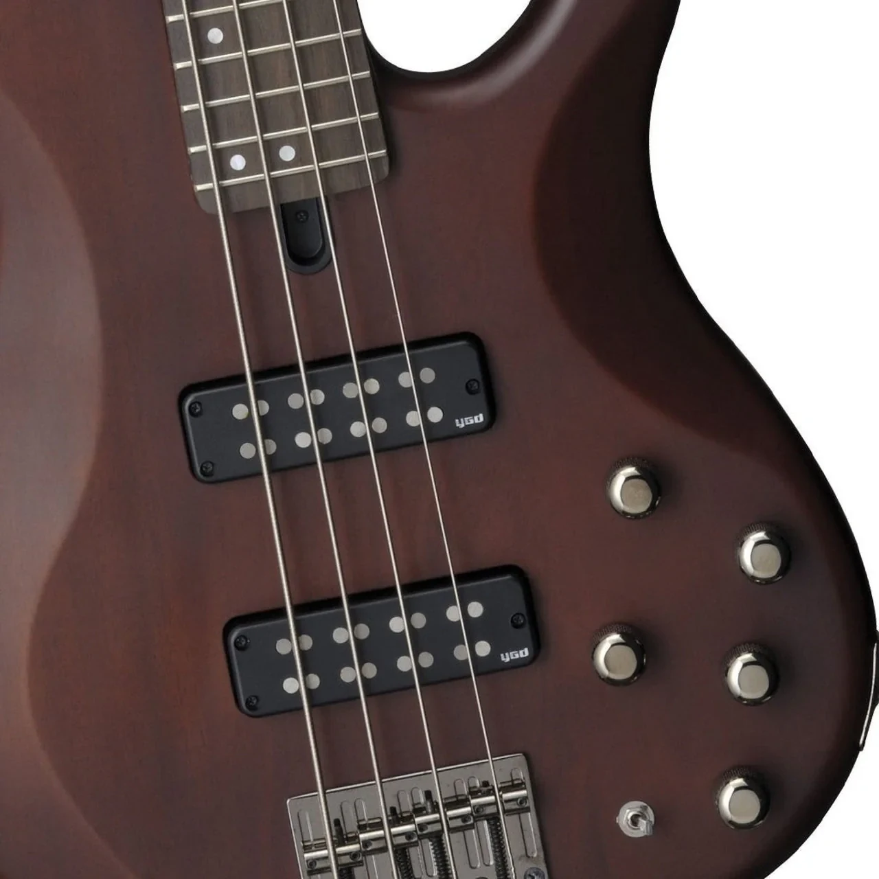 Bajo eléctrico activo Yamaha TRBX504 en acabado marrón translúcido - Imagen 3