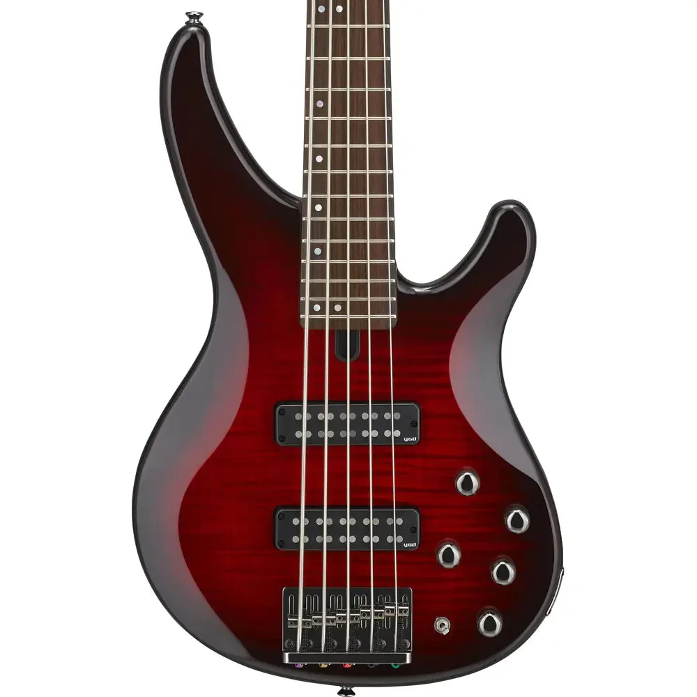 Yamaha TRBX605FM Bajo Eléctrico de 5 Cuerdas Dark Red Burst - Imagen 2