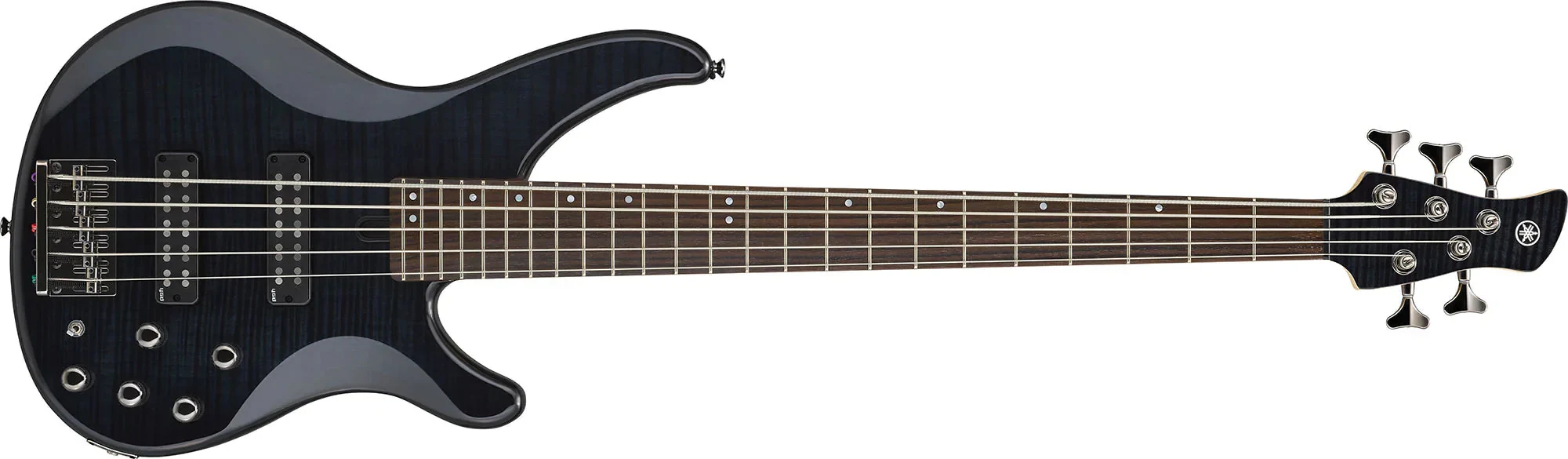 Bajo eléctrico Yamaha TRBX605FM en acabado negro translúcido