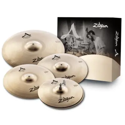 Juego de Platillos Zildjian A Custom 14" Hi-Hats, 16" Crash, 18" Crash y 20" Medium Ride