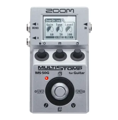 Pedal Multi-Stomp Zoom MS-50G+ para guitarra eléctrica