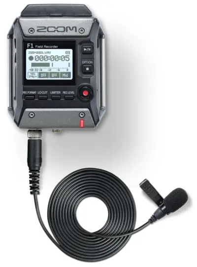 Grabadora Digital Zoom ZF1L con Micrófono Lavalier