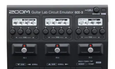 Emulador de Efectos para Guitarra Eléctrica ZOOM ZGCE3