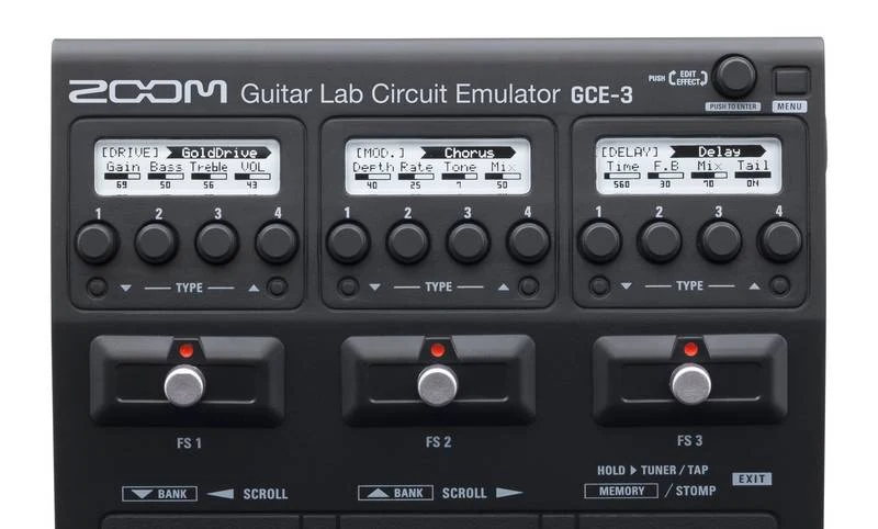 Emulador de Efectos para Guitarra Eléctrica ZOOM ZGCE3