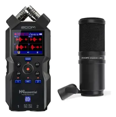 Grabadora Zoom H4e y Micrófono ZDM-1