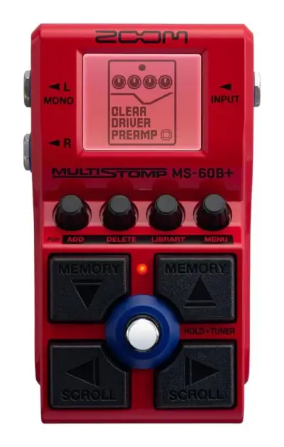 Pedal Multiefectos Zoom MS-60B+ para Bajo